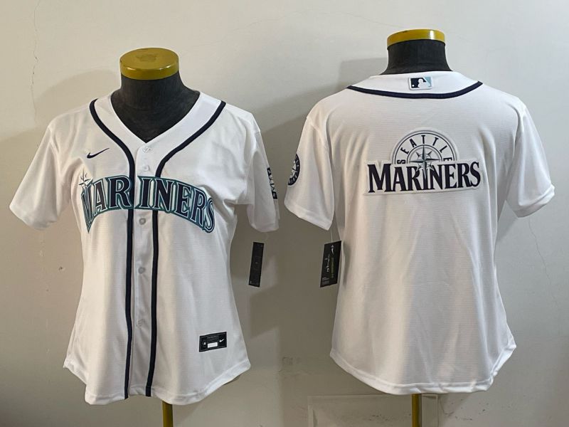 Youth 2026 Seattle Mariners Blank White Game Nike MLB Jersey style 008
